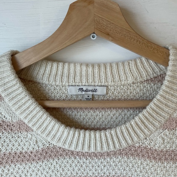 *SOLD* Madewell Striped Pickford Pullover Sweater Size: Medium - Picture 7 of 9